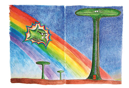 ULIVOGEL KINDERBUCH
2008 - 2010 Tusche, Filzstift, Aquarell 32 x 48 cm